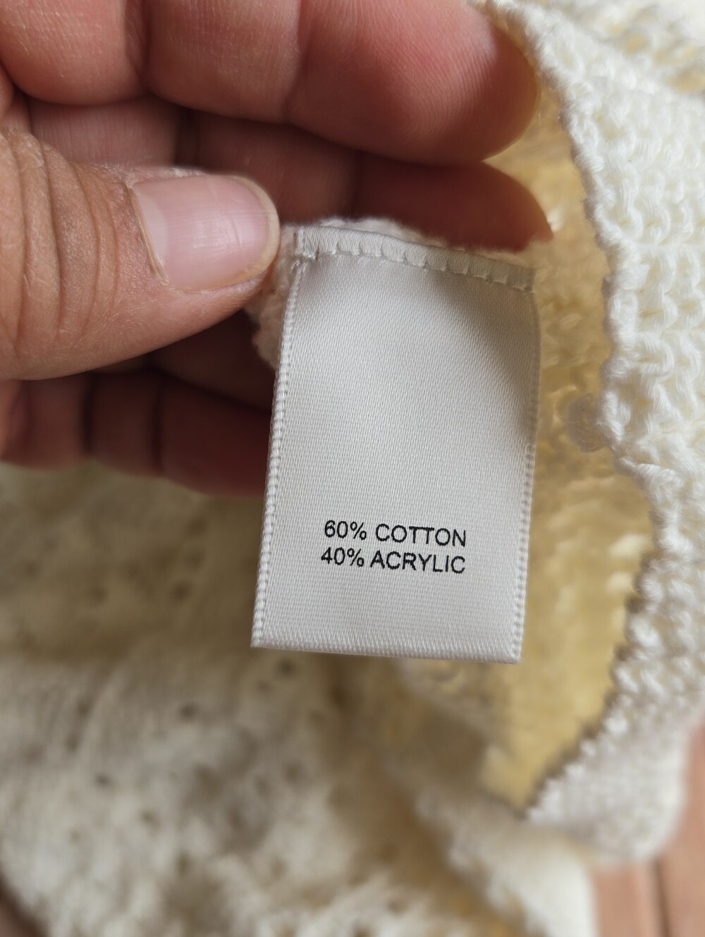 Joie Cream Crochet K itted Button-Front Women's Sweater Cardigan XS-S - Picture 4 of 6
